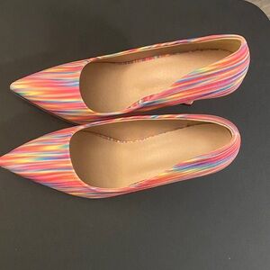 Zara Multicolor Pointed-Toe Heels